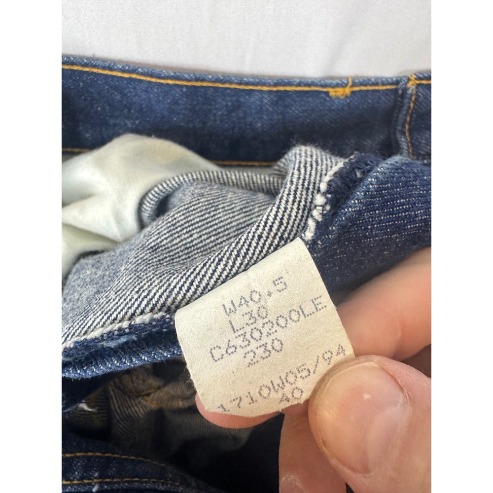 Vintage 90s Lee Riders Mens Straight Leg Dark Wash Denim Jeans 40x30 Canada - Picture 7 of 10